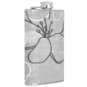 Apple Blossom Traum: Abstrakte Ornamente Flachmann (Rechts)