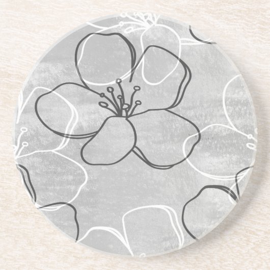 Apple Blossom Traum: Abstrakte Ornamente Getränkeuntersetzer (Vorne)