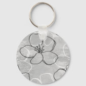 Apple Blossom Traum: Abstrakte Ornamente Schlüsselanhänger (Rückseite)
