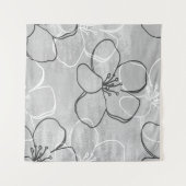Apple Blossom Traum: Abstrakte Ornamente Wandteppich (Vorderseite (Horizontal))