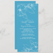 Apple Blossom Türkis Bridal Dusche Einladung (Vorne/Hinten)