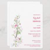 Apple Blossom Vollständig anpassbares Brautparty Einladung (Vorne/Hinten)