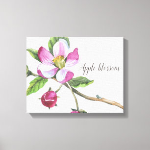 Apple Blossom Wasserfarben Canvas Print Leinwanddruck