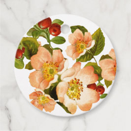 Apple Blossom Wasserfarbenstems Hochzeit Geschenkanhänger