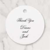 Apple Blossom Wasserfarbenstems Hochzeit Geschenkanhänger (Rückseite)