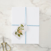 Apple Blossom Wasserfarbenstems Hochzeit Geschenkanhänger (Mit Garn)