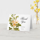 Apple Blossom Wasserfarbenstems Hochzeit Karte (Gelbe Blume)