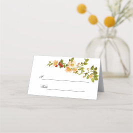 Apple Blossom Wasserfarbenstems Hochzeit Platzkarte