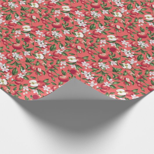 Apple Blossom Wrapping Paper Geschenkpapier (Ecke)