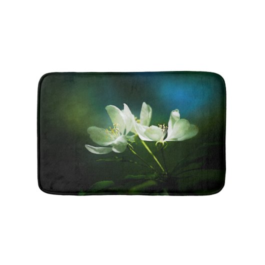 Apple Blossom - zwei Blume Badematte (Vorderseite)