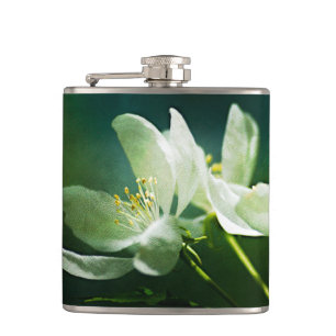 Apple Blossom - zwei Blume Flachmann