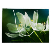 Apple Blossom - zwei Blume Große Geschenktüte (Rückseite)