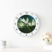 Apple Blossom - zwei Blume Große Wanduhr (Zuhause)