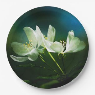 Apple Blossom - zwei Blume Pappteller
