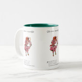 Apple Blossom Zweifarbige Tasse (Vorderseite Links)