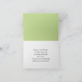 Apple Blossoms Beileid Vielen Dank Dankeskarte (Innenseite)