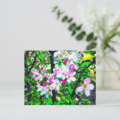 APPLE BLOSSOMS POSTCARD POSTKARTE (Stehend Vorderseite)