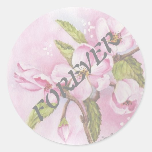 APPLE BLOSSOMS WEDING STICKERS (Vorderseite)