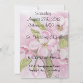 APPLE BLOSSOMS ZOLLBREITE EINLADUNG (Rückseite)