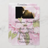 APPLE BLOSSOMS ZOLLBREITE EINLADUNG (Vorne/Hinten)