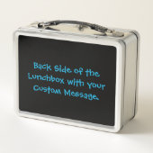 Apple Blue Metal Lunch Box (Rückseite)