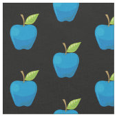 Apple Blue Pattern Stoff (Nahaufnahme)