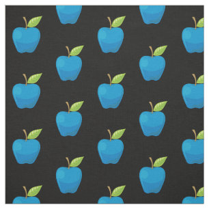 Apple Blue Pattern Stoff