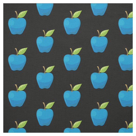 Apple Blue Pattern Stoff (Muster)