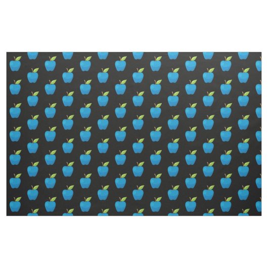 Apple Blue Pattern Stoff (Fat Quarter (45,7 x 55,9 cm))