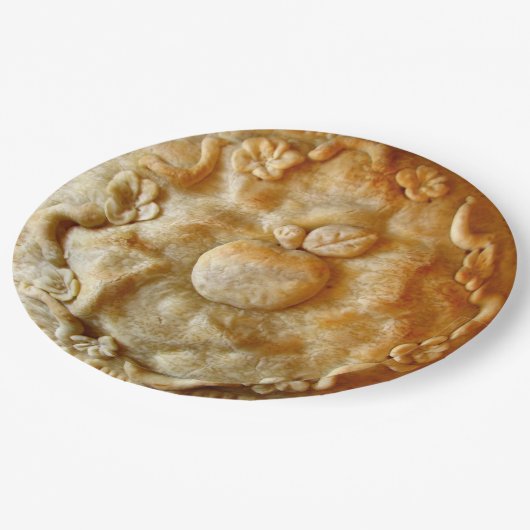 Apple blühen Torte Pappteller (Schrägansicht)