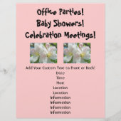 Apple blüht benutzerdefinierte Flyer Party Office- (Hinten)