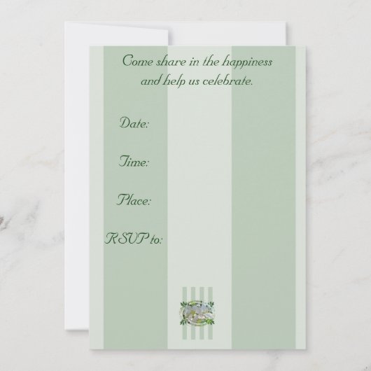 Apple blüht Brautparty Blumenladen Einladung (Rückseite)