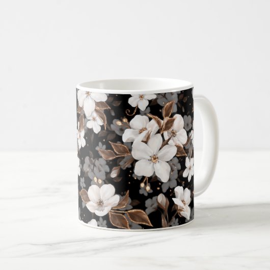 Apple-Blume Kaffeetasse (VorderseiteRechts)