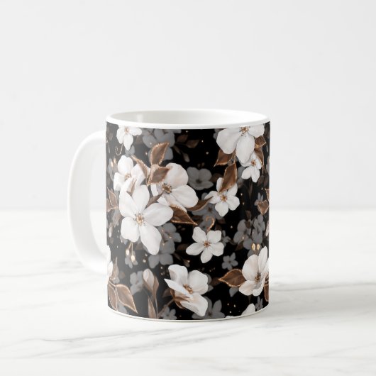 Apple-Blume Kaffeetasse (Vorderseite Links)
