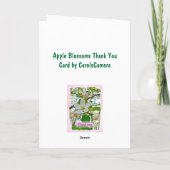 Apple Blüten Danke Karte (Rückseite)