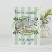 Apple Blüten Party Einladung (Stehend Vorderseite)