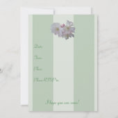 Apple Blüten Party Einladung (Rückseite)