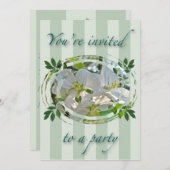 Apple Blüten Party Einladung (Vorne/Hinten)