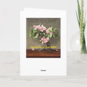 Apple-Blüten von Henri Fantin-Latour Karte (Rückseite)