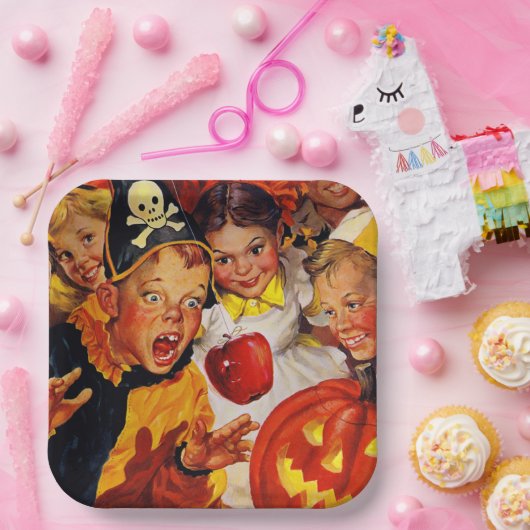 Apple Bobbing Gefahren | Funny Kids | Halloween Pappteller (Party)