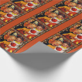 Apple Bobbing Gefahren Geschenkpapier (Ecke)