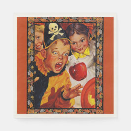 Apple Bobbing Gefahren Papier Napkin Serviette