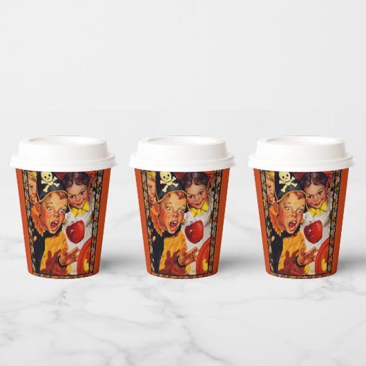 Apple Bobbing Gefahren Pappbecher (Multi)