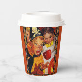 Apple Bobbing Gefahren Pappbecher (Rückseite)