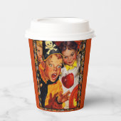 Apple Bobbing Gefahren Pappbecher (Vorderseite)