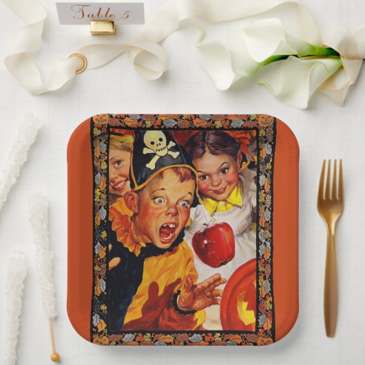 Apple Bobbing Gefahren Pappteller (Hochzeit)