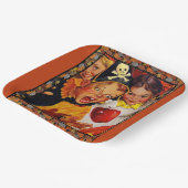 Apple Bobbing Gefahren Pappteller (Gewinkelt)