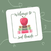 Apple Books Back-to-School Square White Stickers