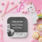 Apple Books Noir, Lehrerin für Altersversorgung Pappteller (Party)