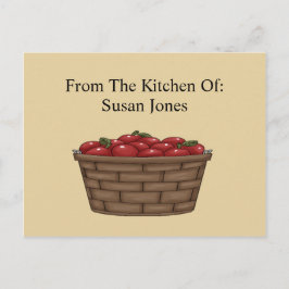 Apple Bushel Basket Rezept Card Postkarte